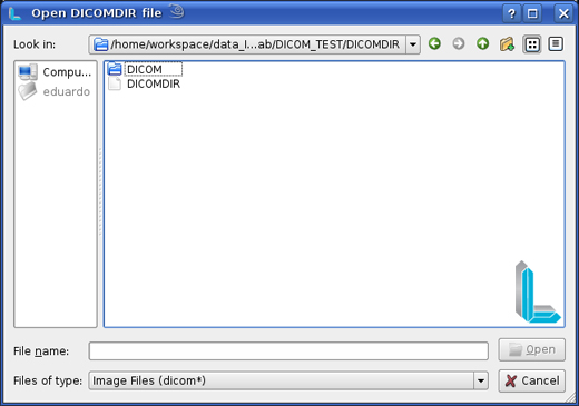 how to open dicomdir file